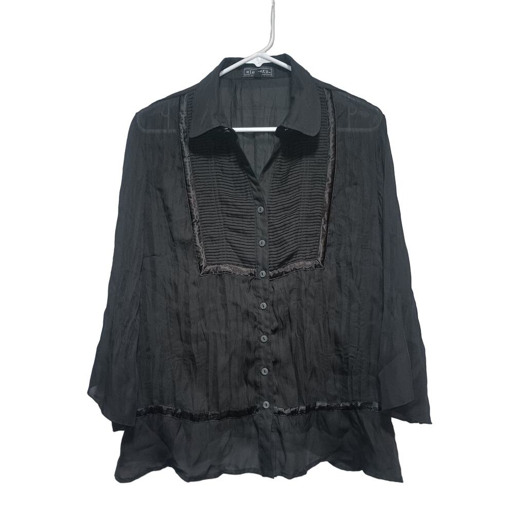 Elementz Women's Button Up Shirt Size XL